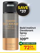David Beckham Instinct Deodorant Spray-150ml