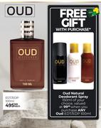OUD EDT/EDP 100ml With Free Oud Natural Deodorant Spray 150ml