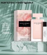 Narciso Rodriguez For Her Gift Set (EDP 100ml Plus Free Purse Spray EDP 100ml)-Per Set
