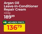 Cantu Argan Oil Leave In Conditioner Repair Cream-453g