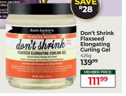 Aunt Jackie's Dont Shrink Flaxseed Elongating Curling Gel-426g