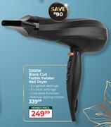 Carmen 2200W Black Curl Turblo Twister Hair Dryer