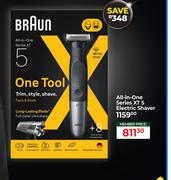 Braun All In One Series XT 5 Electric Shaver