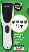Wahl Home Pro Cordless Close Cut Hair Clipper Kit 8 Piece