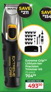 Wahl Extreme Grip Lithium-Ion Precision Trimmer Kit 25 Piece
