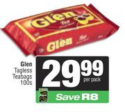 Glen Tagless Teabags-100s Per Pack