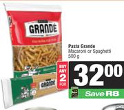 Pasta Grande Macaroni Or Spaghetti-For Any 2 x 500g