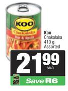Koo Chakalaka Assorted-410g