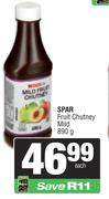 Spar Fruit Chutney Mild-890g