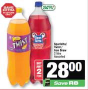 Sparletta/Twist/Iron Brew Assorted-For Any 2 x 2L