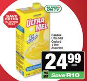 Danone Ultra Mel Custard Assorted-1L