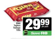 Glen Tagless Teabags-100s