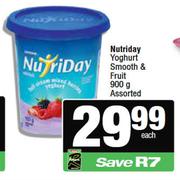 Nutriday Yoghurt Smooth & Fruit Assorted-900g