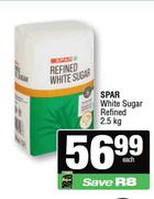 Spar White Sugar Refined-2.5kg Each