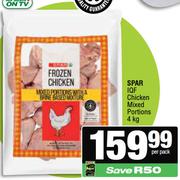 Spar IQF Chicken Mixed Portions-4Kg Per Pack