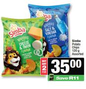 Simba Potato Chips Assorted-For Any 2 x 120g