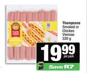 Thompsons Smoked Or Chicken Viennas-330g