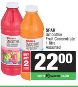 Spar Smoothie Fruit Concentrate Assorted-For 2 x 1L