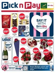 Pick n Pay : Valentine's Day Specials (09 February - 15 February 2026)