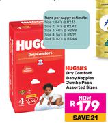 Huggies Dry Comfort Baby Nappies Jumbo Pack Assorted Sizes