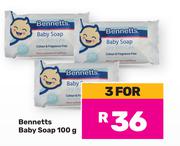 Bennetts Baby Soap-For 3 x 100g
