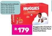 Huggies Dry Comfort Nappies Jumbo Pack (Assorted Sizes)