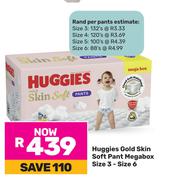Huggies Gold Skin Soft Pant Megabox (Size 3-Size 6)
