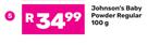 Johnson's Baby Powder Regular-100g