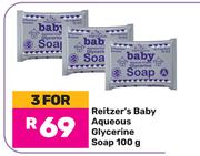 Reitzer's Baby Aqueous Glycerine Soap-For 3 x 100g