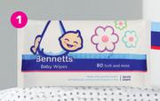 Bennetts Baby Wipes-80s