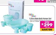 Little One 7 Piece Baby Bath Hamper Set 134281-Per Set