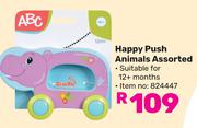 ABC Happy Push Animals Assorted 824447