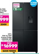 Hisense 631L Side By Side Freezer/Fridge H800SB-WD 837182