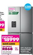 Hisense 579L Multi Door Freezer/Fridge H750FS-WD 827007