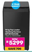Hisense 14Kg Top Loader Washing Machine WT3K1423UB 850024081