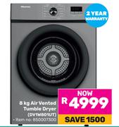 Hisense 8Kg Air Vented Tumble Dryer DV1W801UT 850007300