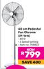 Logik 40cm Pedestal Fan Chrome ZF-1616 708822