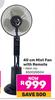 Logik 40cm Mist Fan With Remote 850028504