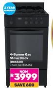 Defy 4 Burner Gas Stove (Black) DGS568 836652