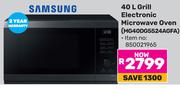 Samsung 40L Grill Electronic Microwave Oven MG40DG5524AGFA 850021965