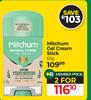 Mitchum Gel Cream Stick-For 2 x 63g