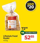 Lifestyle Food Rusks-400g