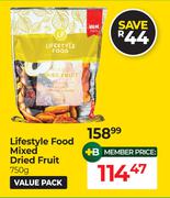 Lifestyle Food Mixed Dried Fruit-750g