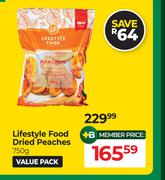 Lifestyle Food Dried Peaches-750g