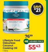 Lifestyle Food Odourless Coconut Cooking Oil-1L