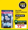 Sta-Soft Fabric Softener-For 2 x 800ml