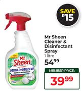 Mr Sheen Cleaner & Disinfectant Spray-1Ltr