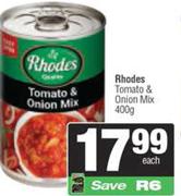 Rhodes Tomato & Onion Mix-400g Each