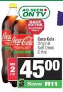Coca-Coal Original Soft Drink-For 2 x 2Ltr