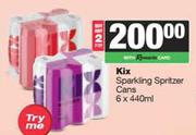 Kix Sparkling Spritzer Cans-For 2 x 6 x 440ml